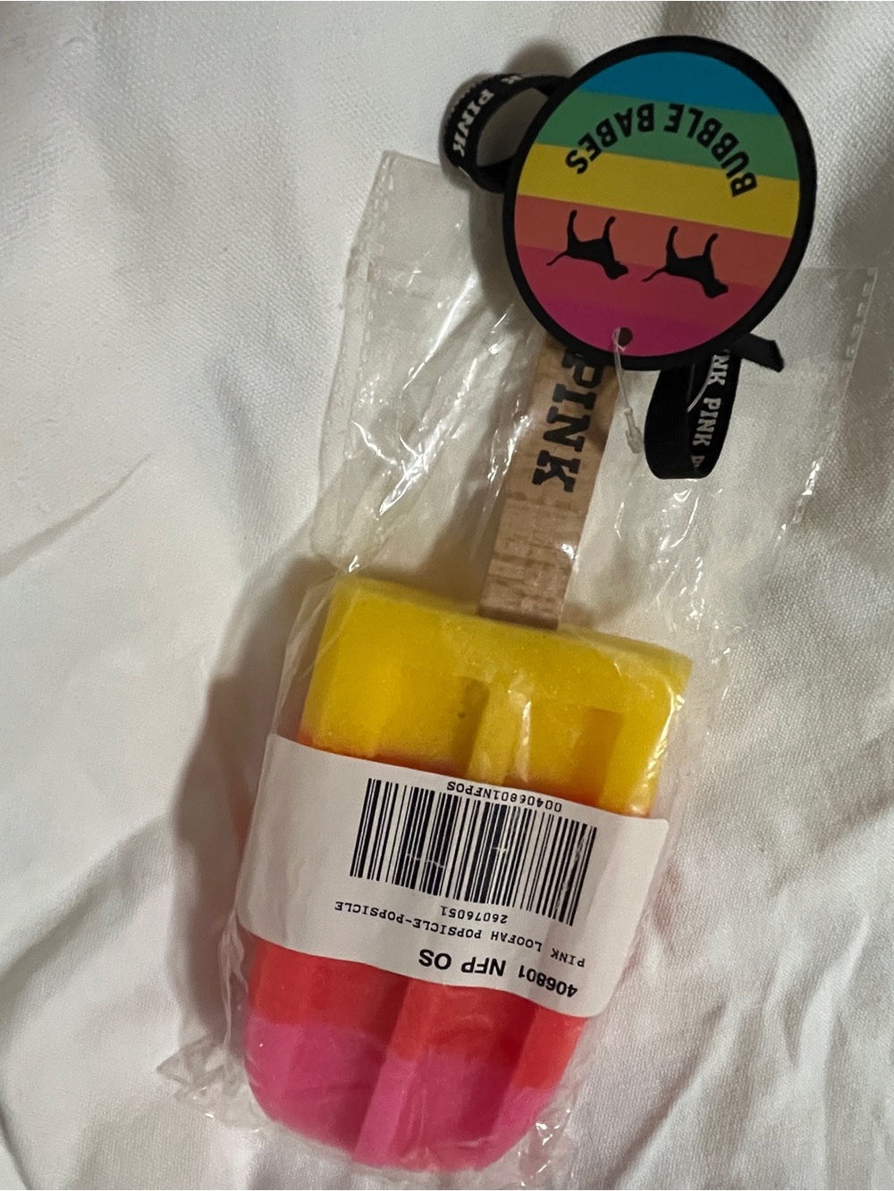 PINK Victoria’s Secret Popsicle Shower sponge- Yellow, Pink, Red